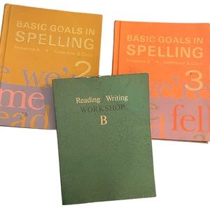 Bundle of Vintage Spelling and Grammar Books